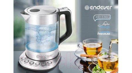 Электрочайник Endever Skyline KR-336G (серебристый)