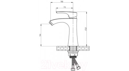 Смеситель РМС SL126-001F 