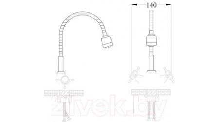 Смеситель РМС SL65-279F 