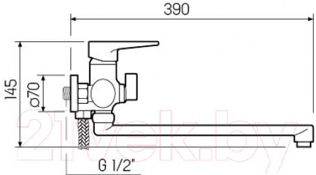 Смеситель РМС SL77W-006E 