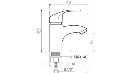 Смеситель РМС SL85-001F 