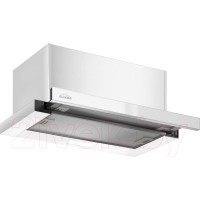 Вытяжка скрытая Elikor Slide Glass 50П-1000 / 229459 (белый/белый)