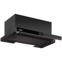 Вытяжка скрытая Elikor Slide Glass 60П-1000 / 227273 (черный/черный)