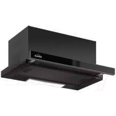 Вытяжка скрытая Elikor Slide Glass 60П-1000 / 227273 (черный/черный)