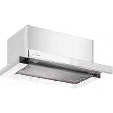 Вытяжка скрытая Elikor Slide Glass 60П-1000 / 229461 (белый/белый)
