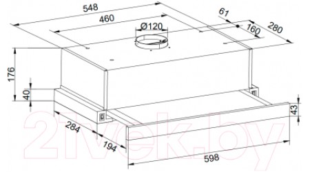 Вытяжка телескопическая ZORG Slim 850 60 S (черный)