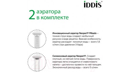 Смеситель Iddis SLIWTBTi01 
