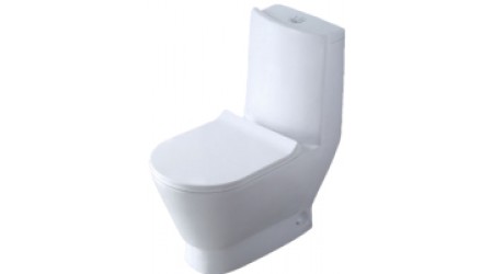 Унитаз напольный Eva Gold SM9004A (сиденье дюропласт, гофра и подводка)