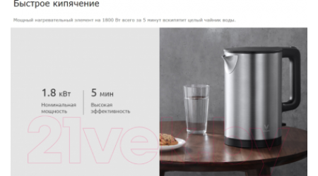 Электрочайник Viomi Smart Kettle Silver / V-MK151B