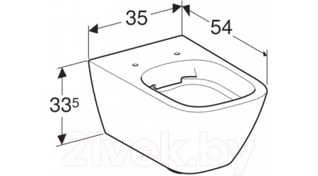 Унитаз подвесной Geberit Smyle Square 500.208.01.1