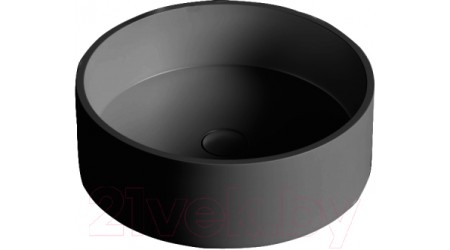 Умывальник Umy Home Sol 01 45x45 / UM20421RF (U-Solid, черный матовый)