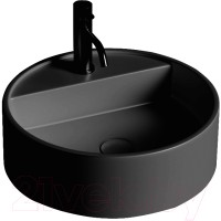 Умывальник Umy Home Sol 02 45x45 / UG20511RF (U-Coat, черный глянцевый)