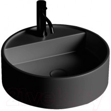 Умывальник Umy Home Sol 02 45x45 / UM20521RF (U-Solid, черный матовый)