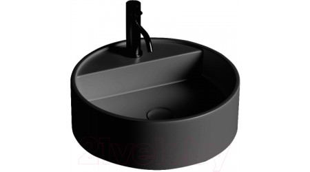 Умывальник Umy Home Sol 02 45x45 / UM20521RF (U-Solid, черный матовый)