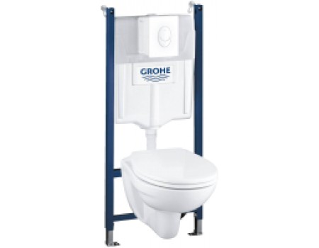 Унитаз подвесной с инсталляцией GROHE Solido 39116000