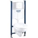 Унитаз подвесной с инсталляцией GROHE Solido 39117000