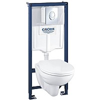 Унитаз подвесной с инсталляцией GROHE Solido 39192000