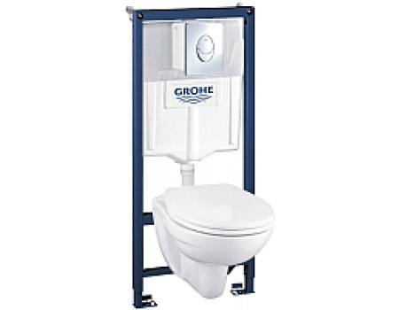Унитаз подвесной с инсталляцией GROHE Solido 39192000