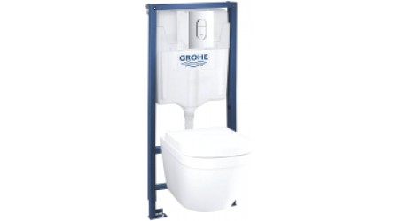Унитаз подвесной с инсталляцией GROHE Solido 5в1 39536000