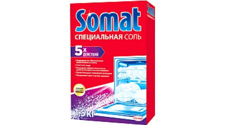 Соль для посудомоечных машин Somat Специальная соль (1.5кг)