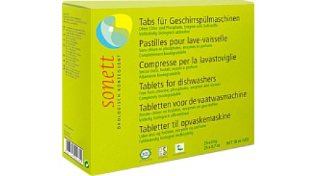 Таблетки для посудомоечных машин Sonett Органические (25x20г)