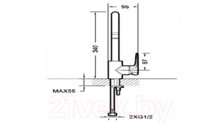 Смеситель Bravat Sourse F7173218CP 