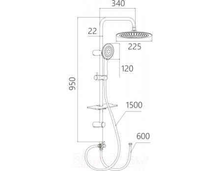 Душевая система Gross Aqua Space GA9014
