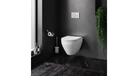 Унитаз подвесной с инсталляцией AM.PM Spirit C701700WH + C707858WH + 10.702.45B.02.19