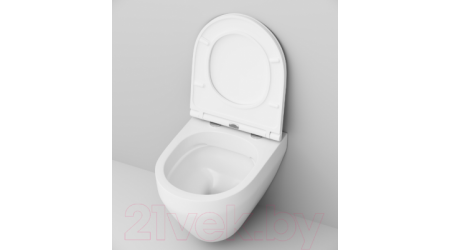 Унитаз подвесной с инсталляцией AM.PM Spirit C701700WH + C707858WH + 10.702.45B.02.19