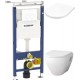 Унитаз подвесной с инсталляцией AM.PM Spirit C701738WH + C707858WH + 458.122.11.1