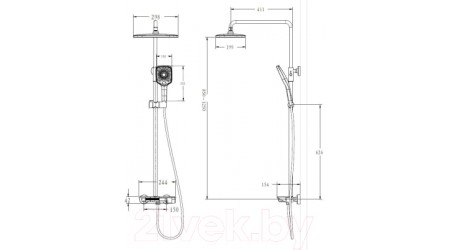 Душевая система Esko ST30105
