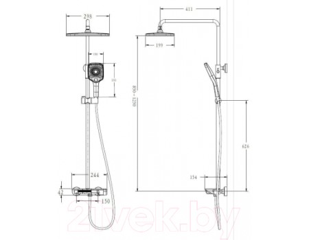 Душевая система Esko ST30105