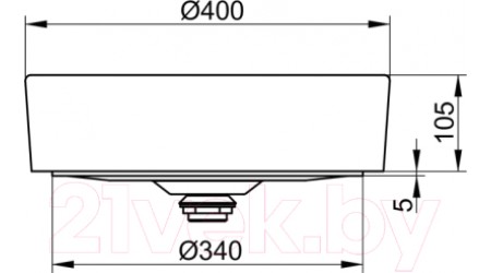 Умывальник Keuco Stageline 32880310400