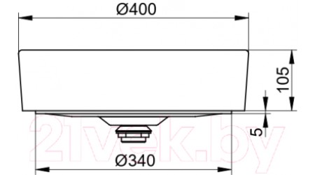 Умывальник Keuco Stageline 32880570400