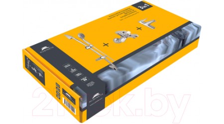 Комплект смесителей Rubineta Static + Accord-Aqua-Superflex / 625003 