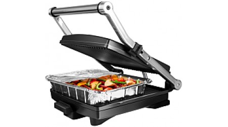 Электрогриль Redmond SteakMaster RGM-M801 (черный/сталь)