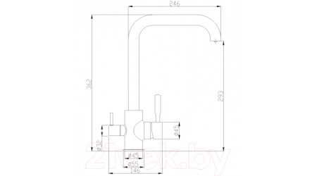 Смеситель ZorG Steel Hammer SH 715 (бронза) 