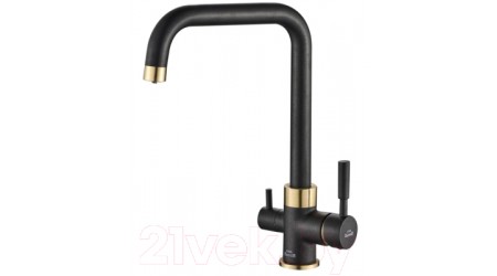 Смеситель ZorG Steel Hammer SH 715 (черный/бронза) 