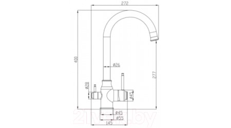 Смеситель ZorG Steel Hammer SH 763 PVD (графит) 