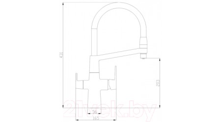 Смеситель ZorG Steel Hammer SH 818-8 (хром) 