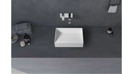 Умывальник Abber Stein AS2623 (белый матовый)