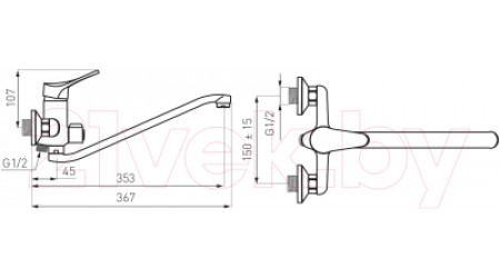Смеситель Ferro Stilo BSL55A 