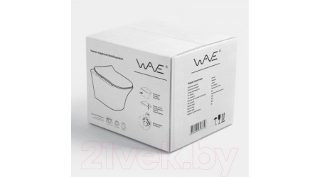 Унитаз подвесной с инсталляцией Wave Stone / 553960 (с кнопкой смыва)