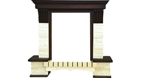 Портал для камина Смолком Stone Montebello STD (махагон коричневый антик)