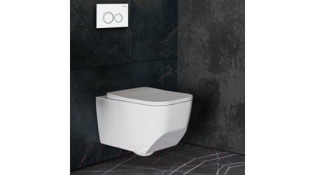 Унитаз подвесной с инсталляцией Roxen StounFix Slim 506177