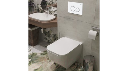 Унитаз подвесной с инсталляцией Roxen StounFix Slim 506177
