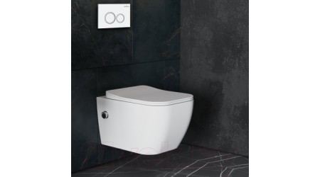 Унитаз подвесной с инсталляцией Roxen StounFix Slim 506235