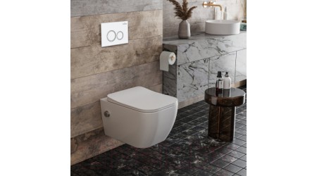 Унитаз подвесной с инсталляцией Roxen StounFix Slim 506235