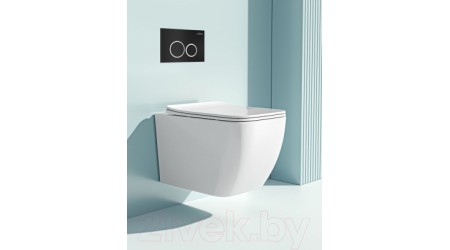 Унитаз подвесной с инсталляцией Roxen StounFix Slim 506802