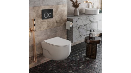 Унитаз подвесной с инсталляцией Roxen StounFix Slim 507197